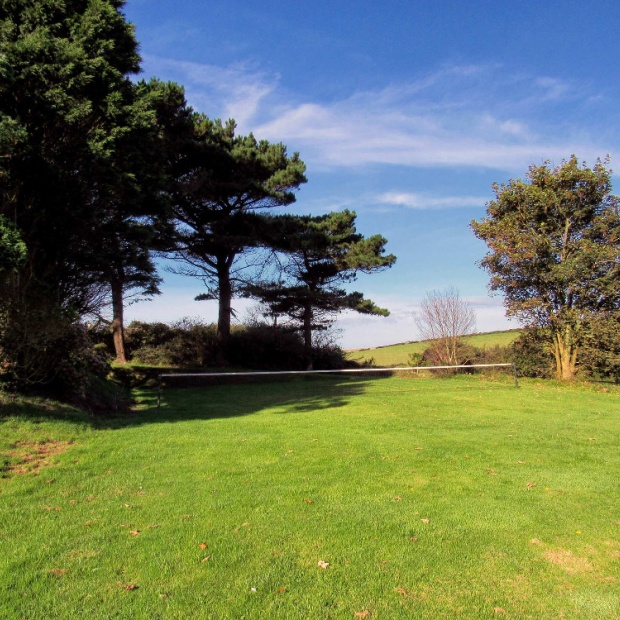 Grass Tennis Courts at Hendra Paul Holiday Cottages Cornwall