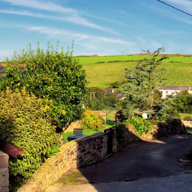 View from Wildflower Holiday Cottage Cornwall